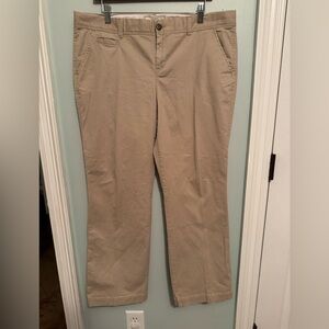 Old Navy Favorite Khakis perfect Boot-Cut Tan Chinos women Sz 14P